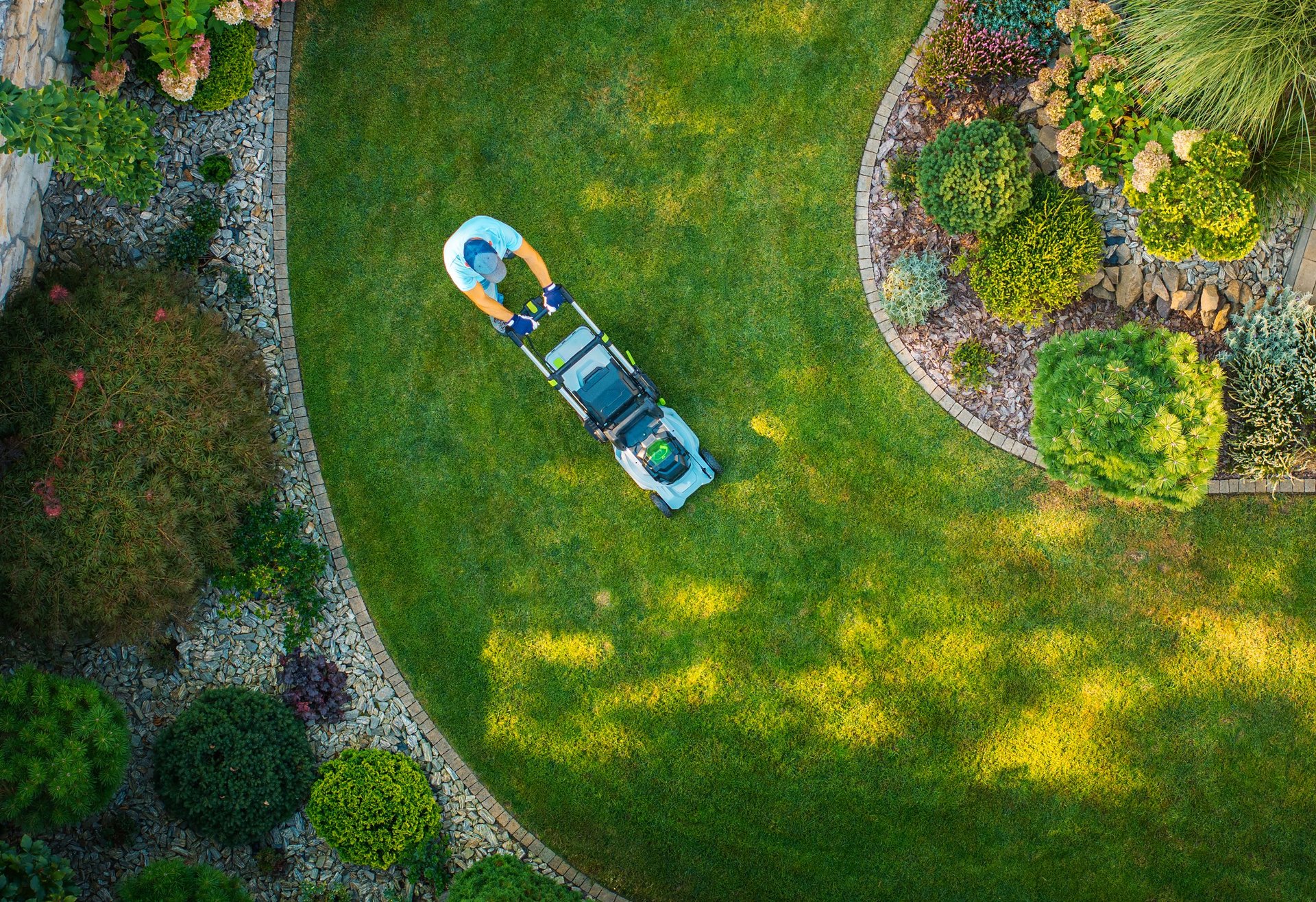 Well-maintained residential lawn